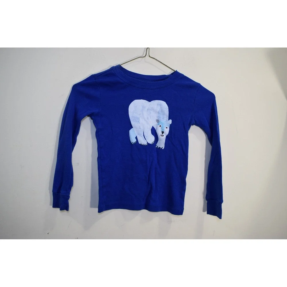 2014 Gymboree Eric Carle Polar Bear Blue Long Sleeve Shirt Kids BOYS 6